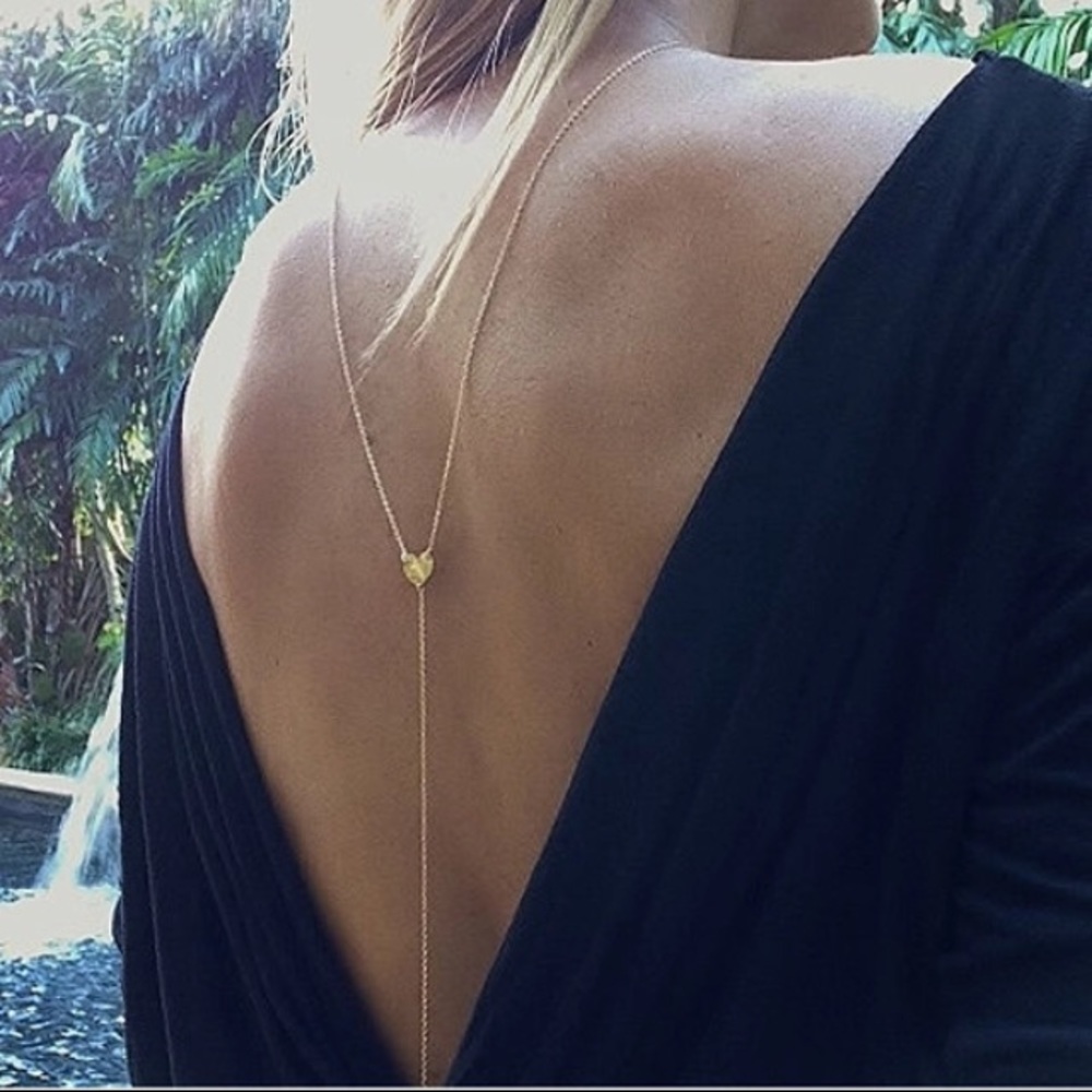 HEART BACK NECKLACE - Picture 2 of 4